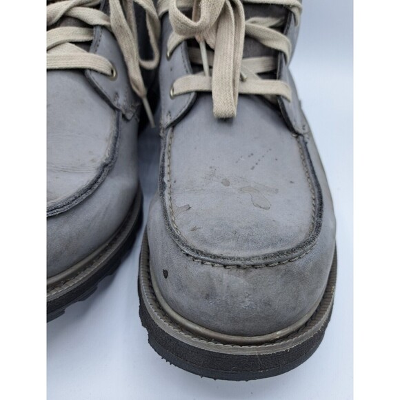 Sorel Boots Men's Size 11 Gray Madson Moc Toe Quarry Waterproof Leather Casual - Picture 8 of 16